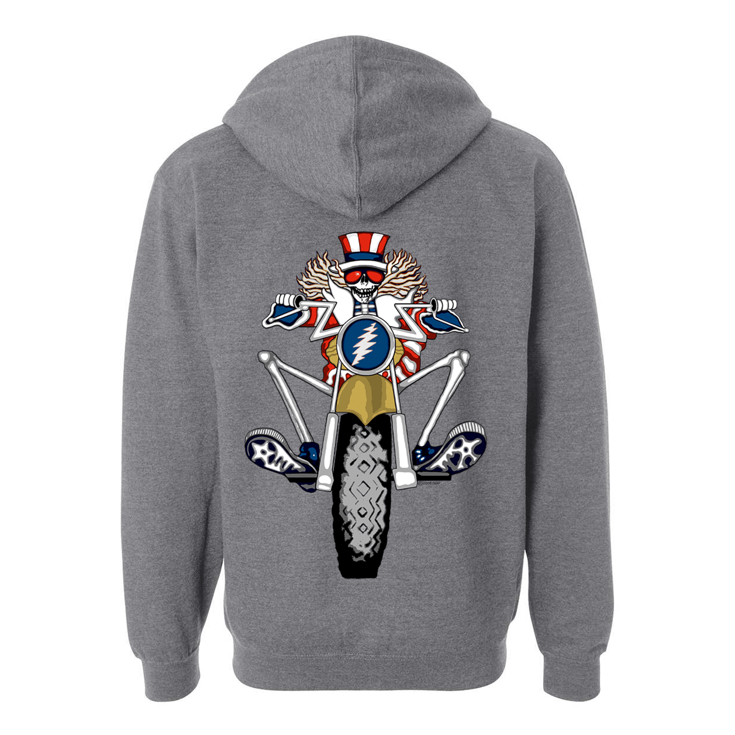 Grateful Dead Psycle Sam Unisex Zip Up Hoodie Black Officially Licensed