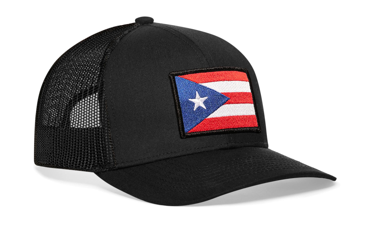 Puerto Rico Flag HAKA Trucker Hat Black Puerto Rican Snapback