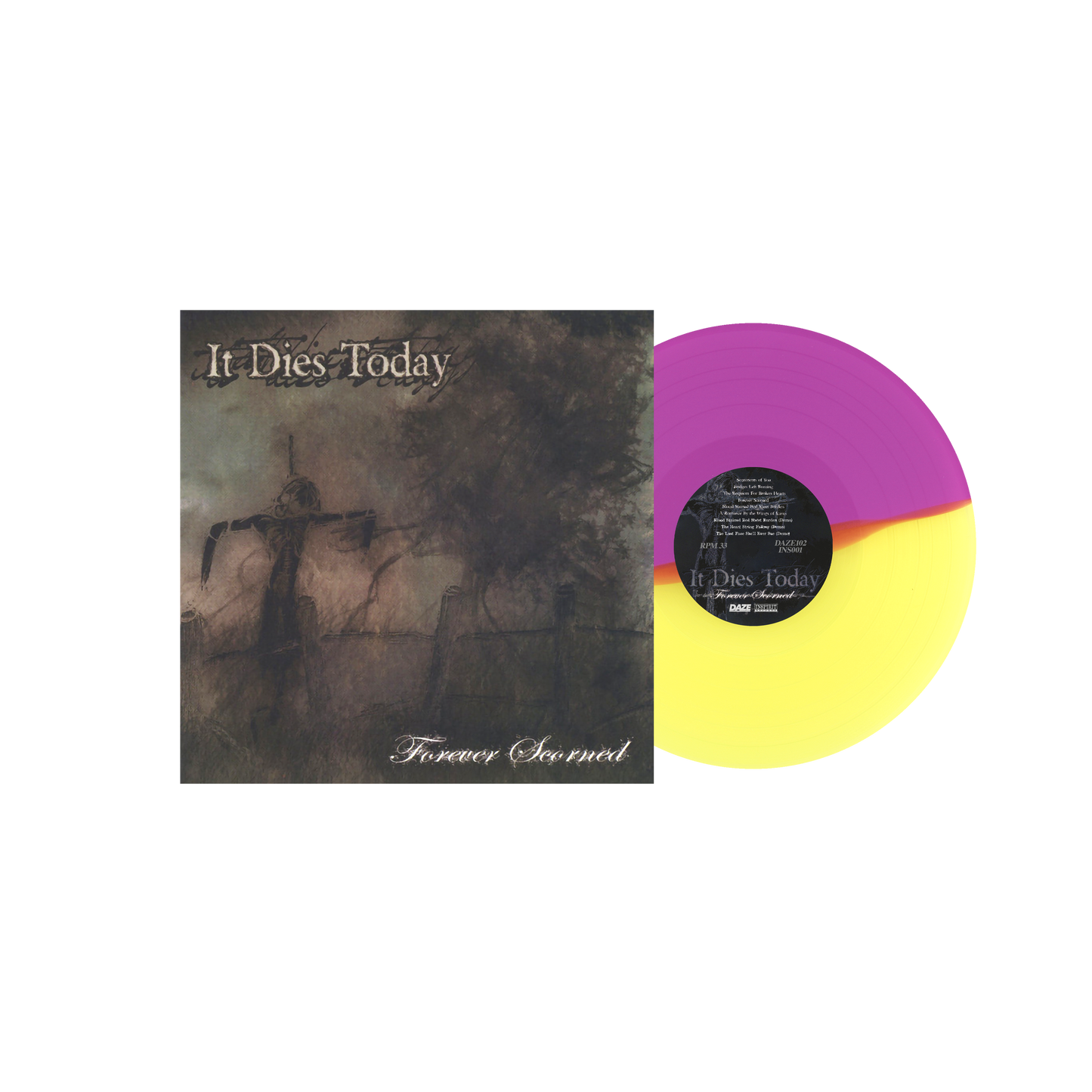 It Dies Today ‘Forever Scorned’ EP (Limited Edition – Only 150 Made, Half Clear Yellow / Half Purple Vinyl) Vinyl Record