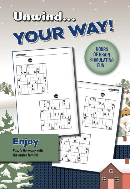 Puzzle Harmony - Sudoku Winter 2025 Special: Over 520 Winter Themed Puzzles, Perfect For All Ages, Sudoku Puzzles, Relax, Unwind, Unplug, De-Stress, Sit Back & Solve!
