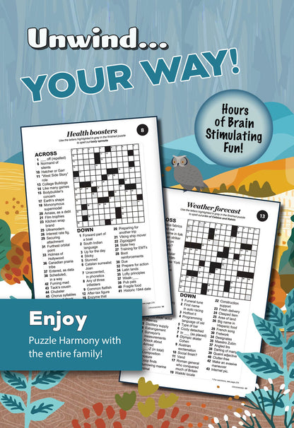 Puzzle Harmony - Crossword Nature's Beauty Special: 248 Nature Themed Puzzles, Plus Mystery Words In Every Puzzle, Full-Sized Book, Perfect For All Ages, Relax, Unwind, De-Stress, Sit Back & Solve!