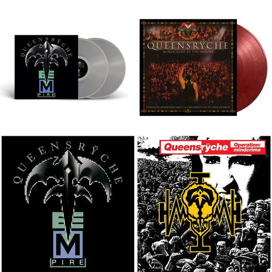 Queensryche - Empire (2LP) & Operation: Mindcrime (2LP) & Empire (2LP/Clear Vinyl) & Mindcrime At The Moore (4LP/Limited/Translucent Red, Solid White & Black Marbled Vinyl/180G)