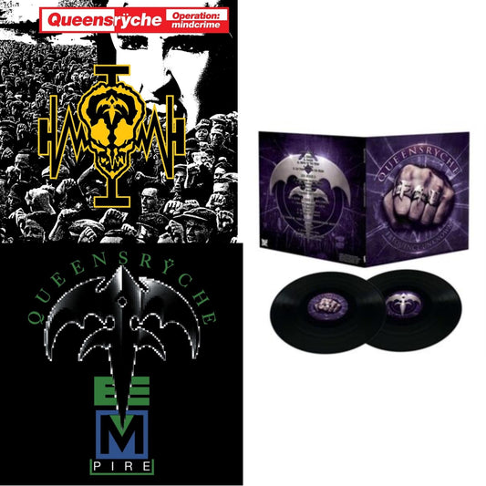 Queensryche - Operation: Mindcrime (2LP) & Empire (180G/Translucent Red Audiophile LP Vinyl/30Th Anniversary Limited Edition/Gatefold Cover) & Frequency Unknown (Deluxe)