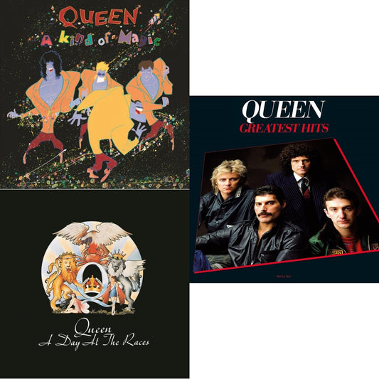 Queen - Kind Of Magic & Day At The Races & Greatest Hits 1 (180G) - LP Vinyl Bundle