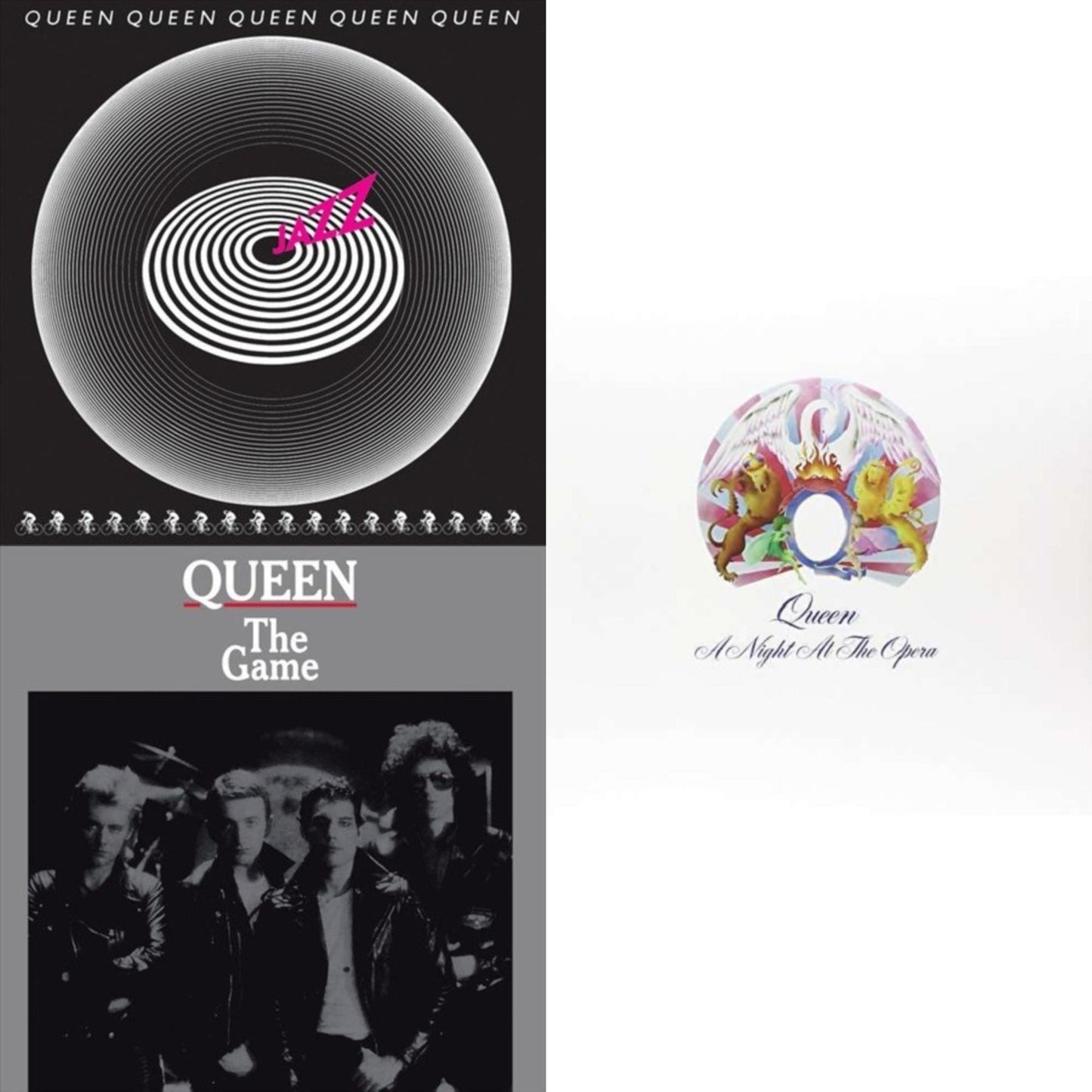 Queen - Jazz & Game & Night At The Opera - LP Vinyl Bundle