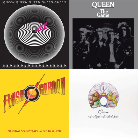 Queen - Jazz & Game & Flash Gordon & Night At The Opera - LP Vinyl Bundle