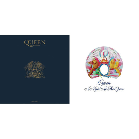 Queen - Greatest Hits 2 (180G/Dl Card) & Night At The Opera - LP Vinyl Bundle