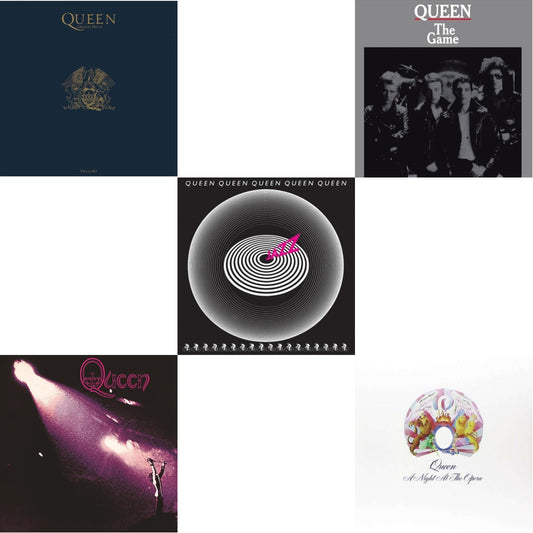 Queen - Greatest Hits 2 (180G/Dl Card) & Jazz & Game & Queen & Night At The Opera - LP Vinyl Bundle