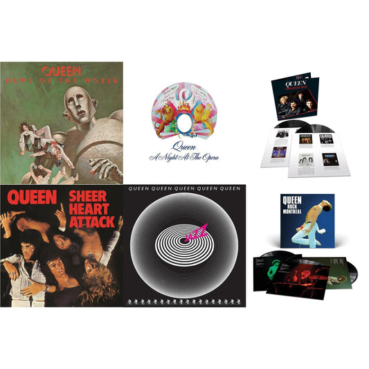 Queen - Greatest Hits 1 (180G/Dl Card/2LP) & Jazz & News Of The World & Sheer Heart Attack (Half-Speed LP Vinyl) & Night At The Opera & Queen Rock Montreal (3LP)