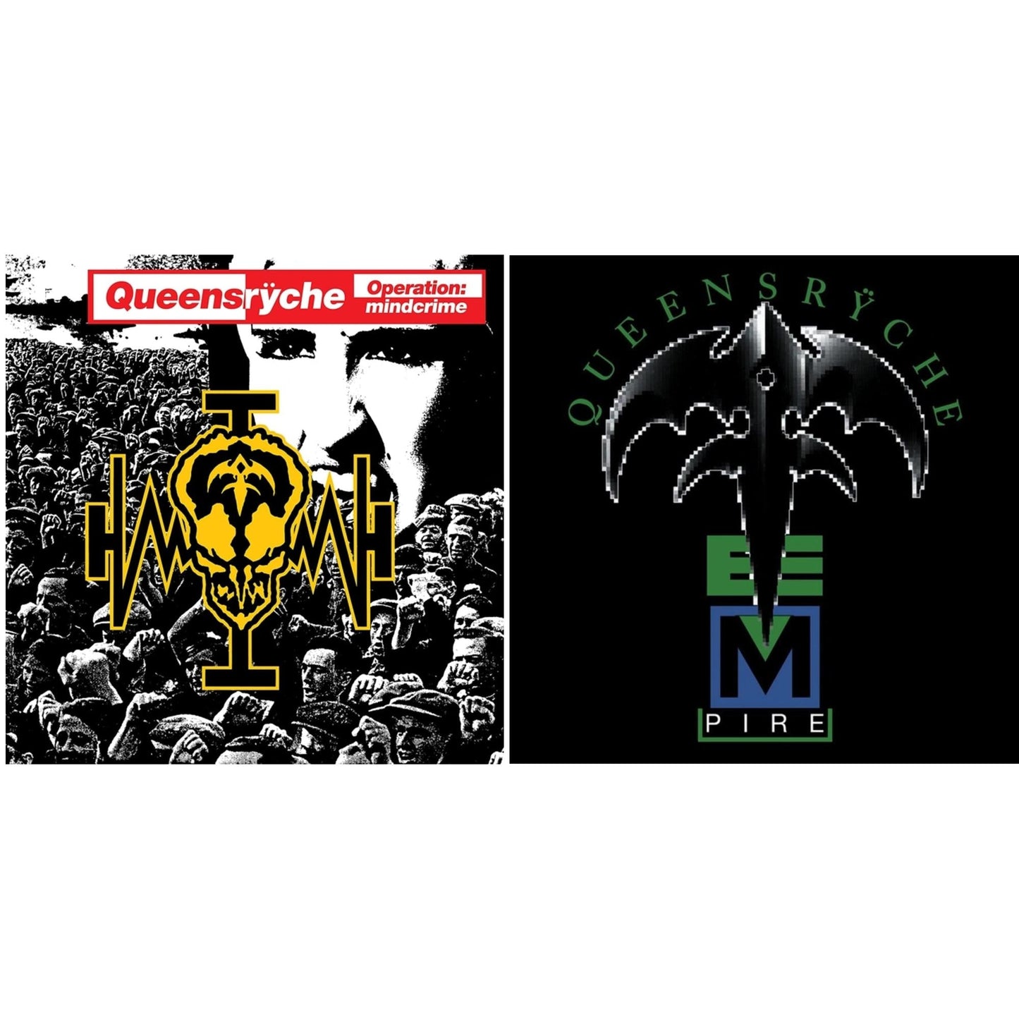 Queensryche - Operation: Mindcrime (2LP) & Empire (180G/Translucent Red Audiophile LP Vinyl/30Th Anniversary Limited Edition/Gatefold Cover)