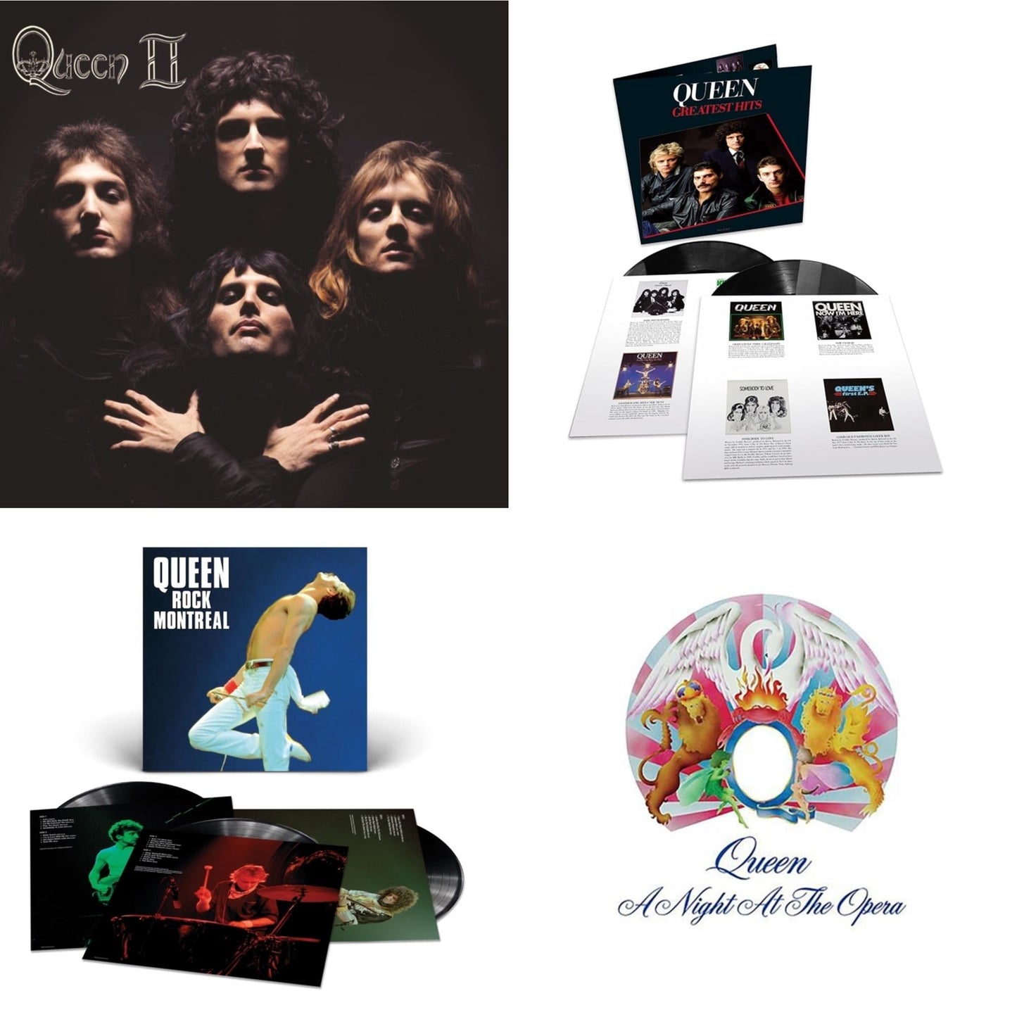 Queen - Greatest Hits 1 (180G/Dl Card/2LP) & Queen Ii & Night At The Opera & Queen Rock Montreal (3LP)