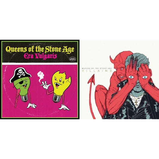 Queens Of The Stone Age - Era Vulgaris (180G) & Villains (Gatefold/Dl Card) - LP Vinyl Bundle