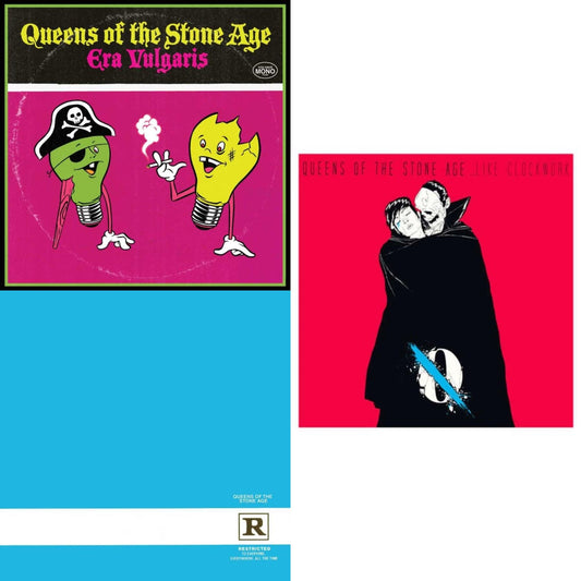 Queens Of The Stone Age - Era Vulgaris (180G) & Rated R (180G) (X) & Like Clockwork - LP Vinyl Bundle