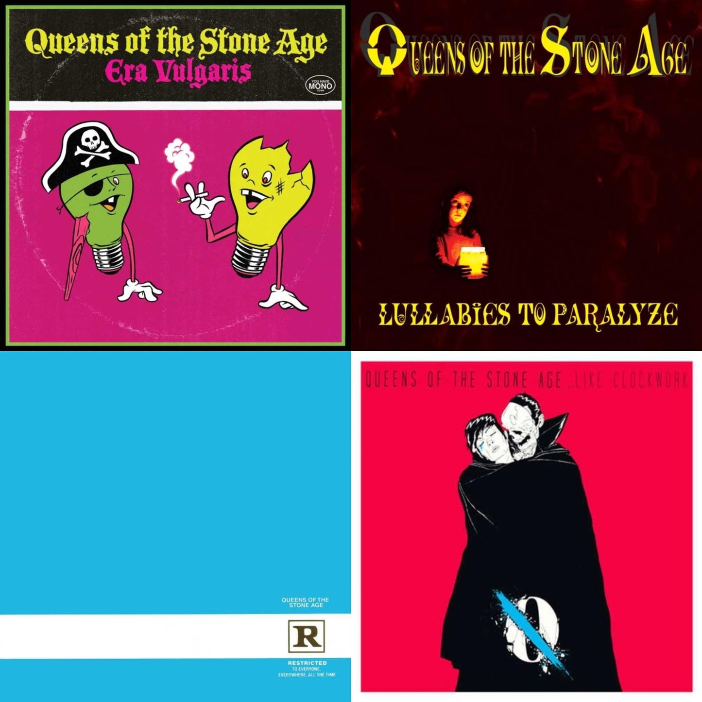 Queens Of The Stone Age - Era Vulgaris (180G) & Lullabies To Paralyze (2LP/180G) (X) & Rated R (180G) (X) & Like Clockwork