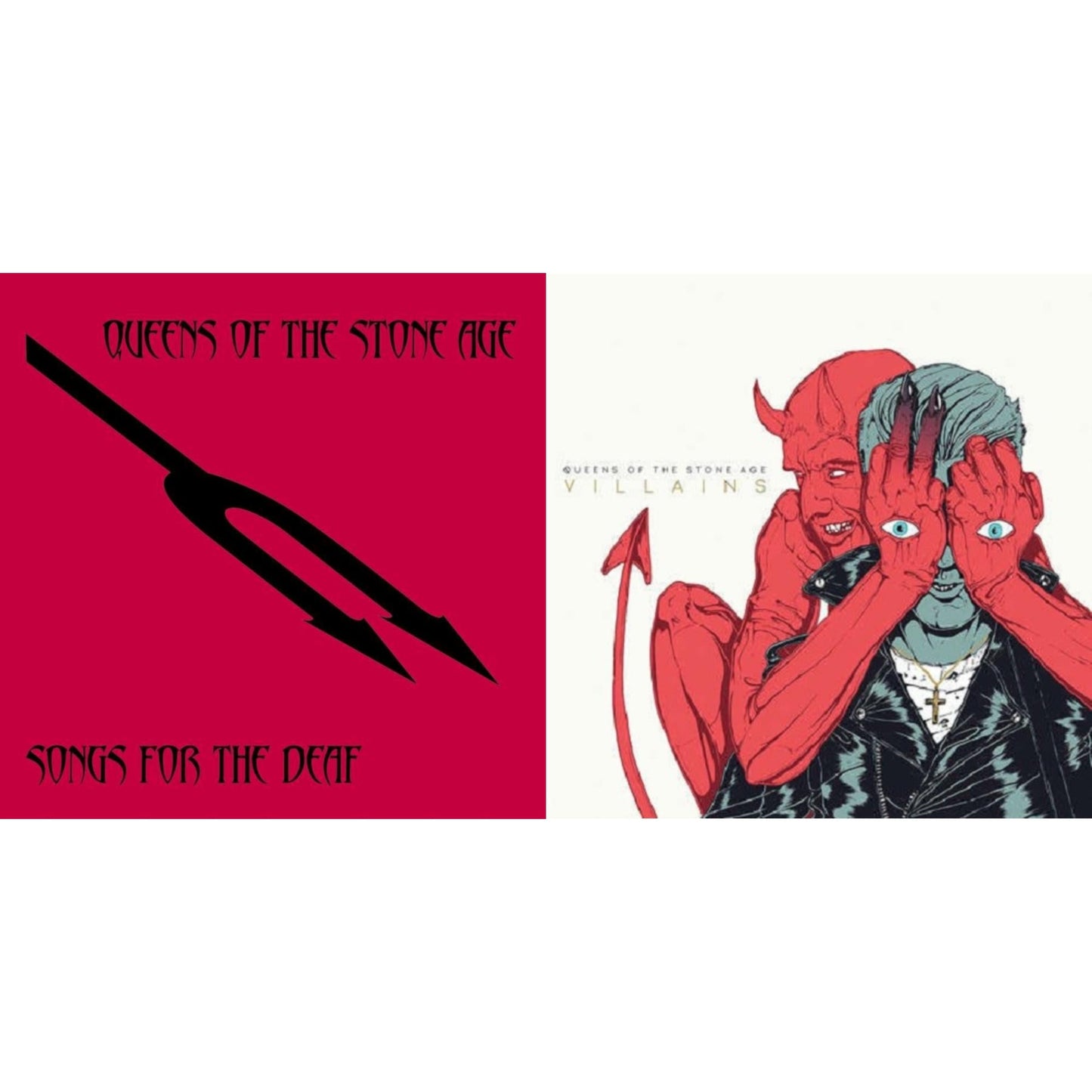 Queens Of The Stone Age - Songs For The Deaf (180G) (X) & Villains (Gatefold/Dl Card) - LP Vinyl Bundle