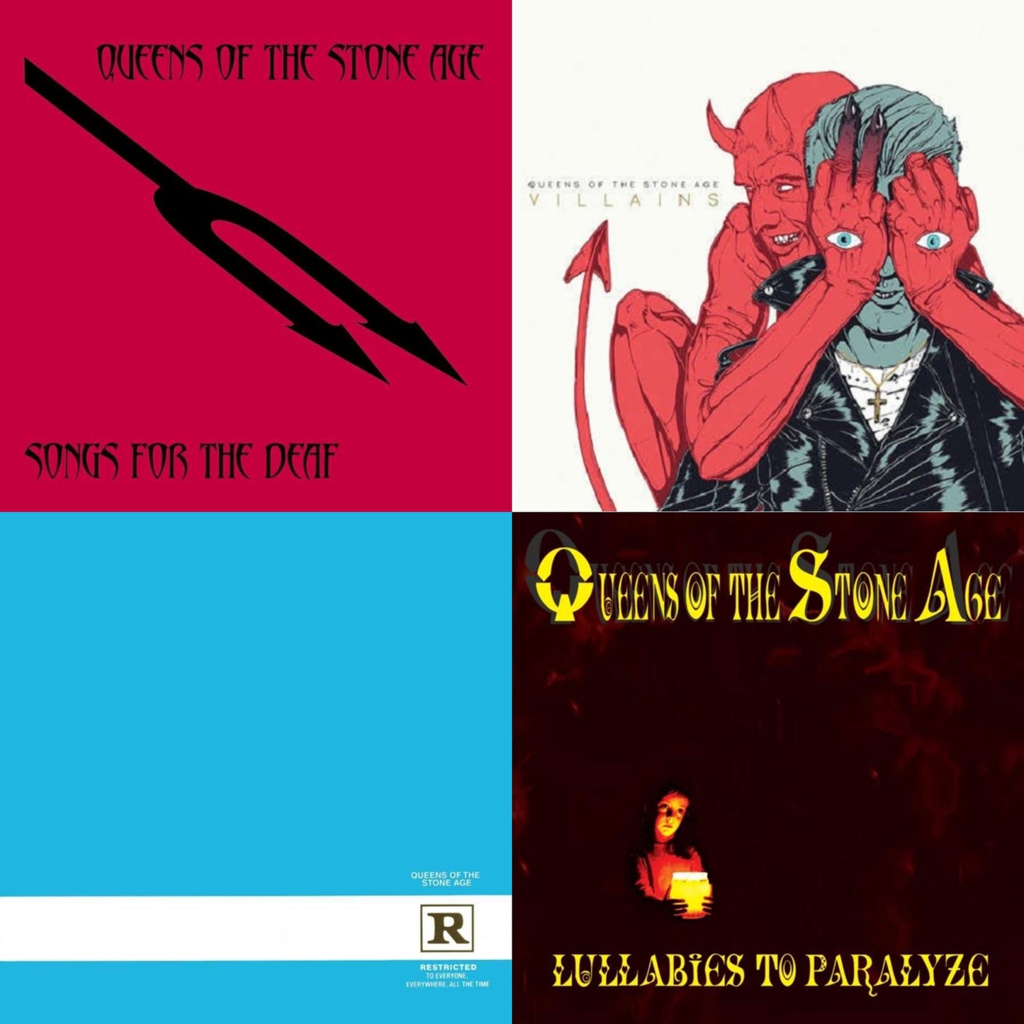 Queens Of The Stone Age - Songs For The Deaf (180G) (X) & Villains (Gatefold/Dl Card) & Rated R (180G) (X) & Lullabies To Paralyze (2LP/180G) (X)