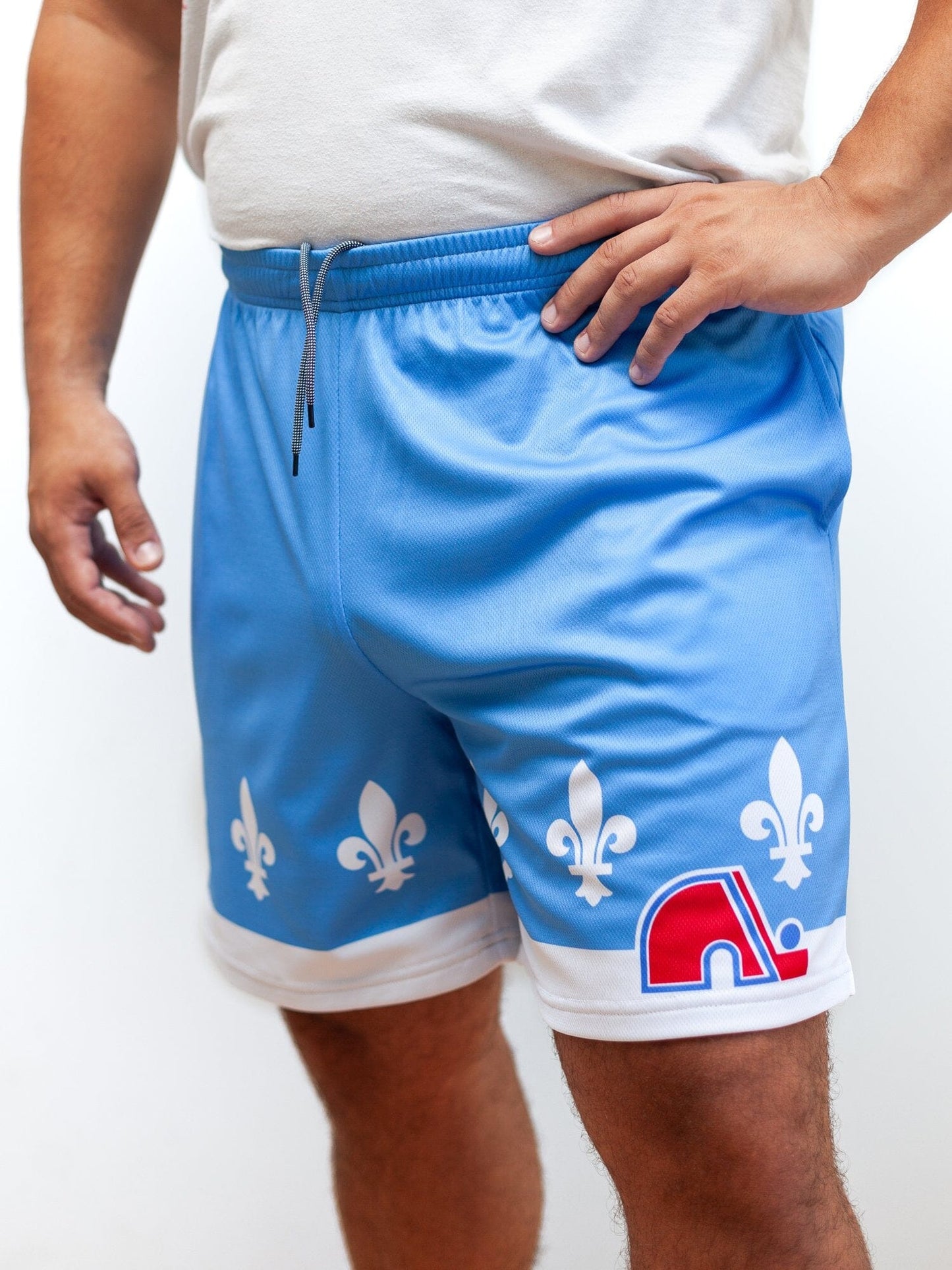 Quebec Nordiques Retro Alternate Mesh Hockey Shorts