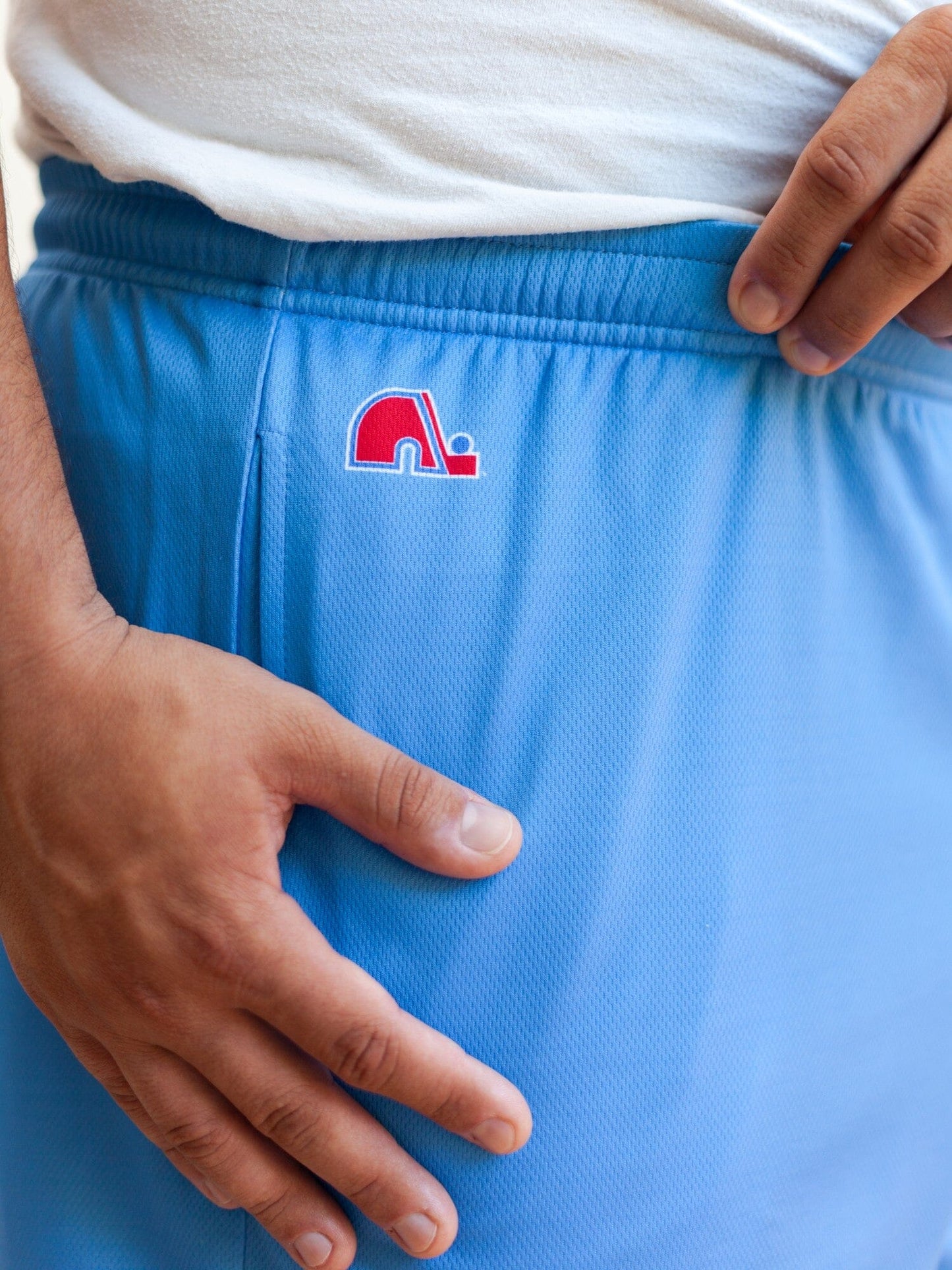 Quebec Nordiques Retro Alternate Mesh Hockey Shorts