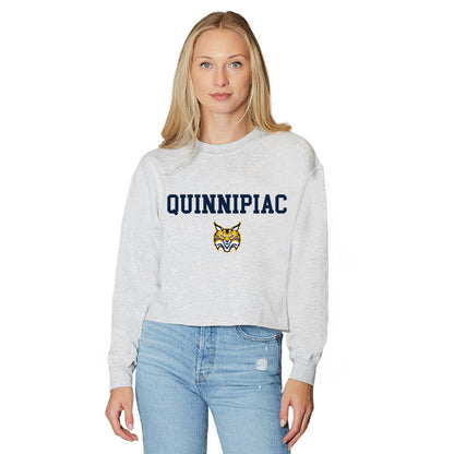 Quinnipiac Gray Womens Crewneck Officially Licensed