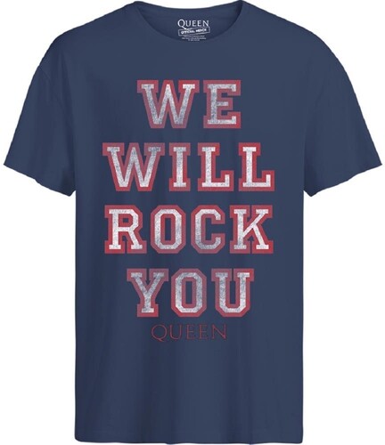 Queen We Will Rock You Blue Ss Tee 2Xl Queen We Will Rock You Blue Ss Tee 2Xl [T-Shirt]