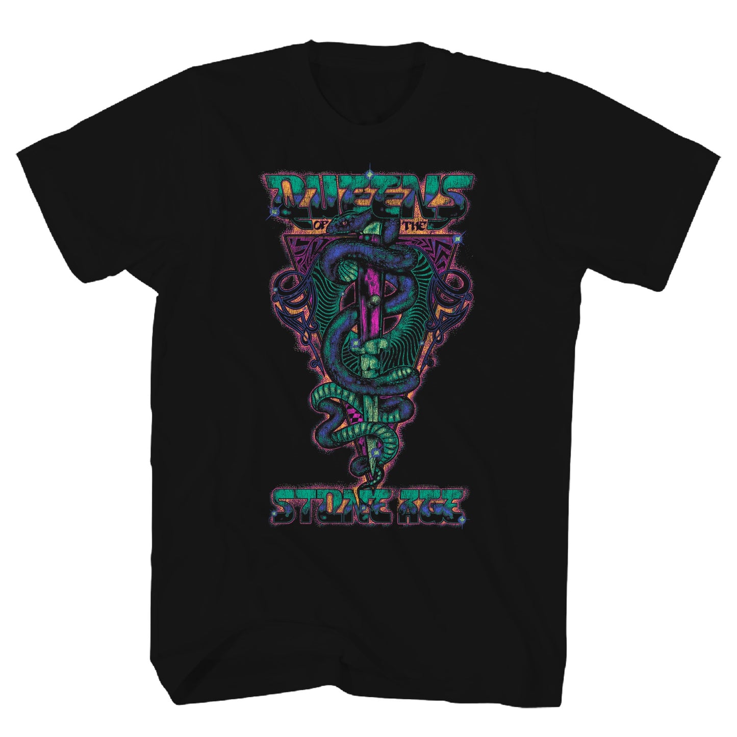 Queens of the Stone Age Snake Mens T Shirt Black