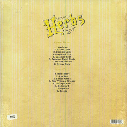 Metal Fingers ( MF DOOM ) - Special Herbs Volumes 3 & 4 2x (Lemon Yellow Color Vinyl) LP Record