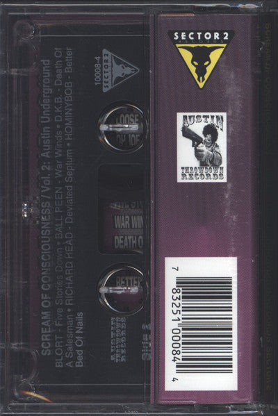 SCREAM OF CONSCIOUSNESS VOL. 2 - All Great Various Austin Artists MC Cassette Tape