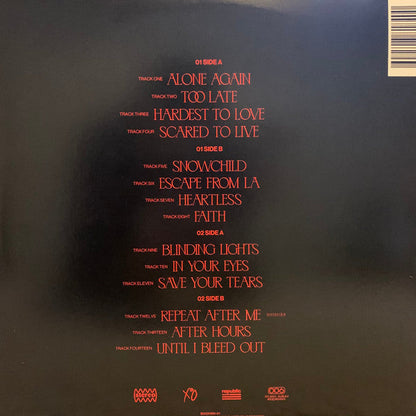WEEKEND, THE - After Hours 2x Vinyl LP Record