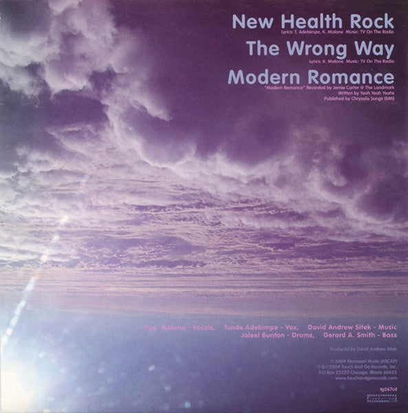 TV on the Radio - New Health Rock (MAXI SINGLE) CD