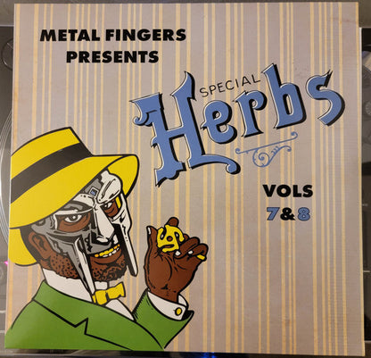 Metal Fingers ( MF DOOM ) - Special Herbs Vol 7 & 8 2x (Sky Blue Color Vinyl) LP Record