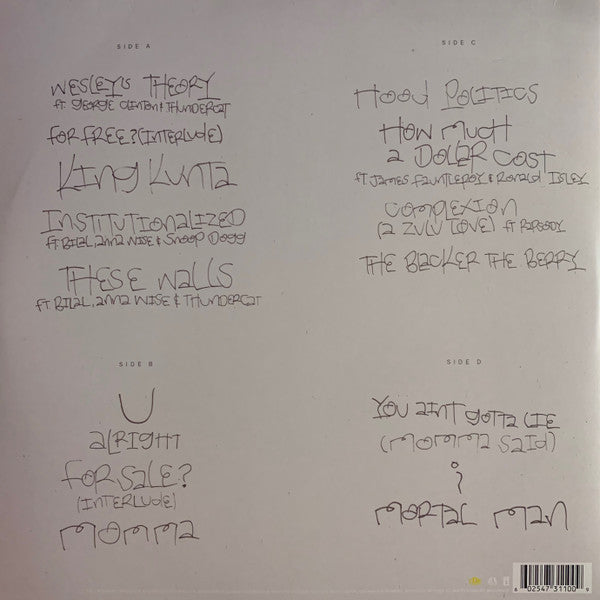 Kendrick Lamar – To Pimp A Butterfly [Gatefold Sleeve] 2x Vinyl LP Record