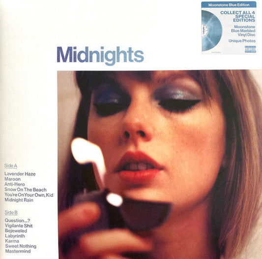 Taylor Swift – Midnights (Blue Marbled Color Vinyl) LP Record