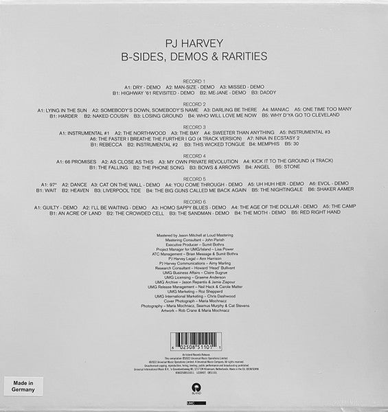 PJ Harvey - B-Sides, Demos & Rarities [180G] 6x Vinyl LP Record Box Set