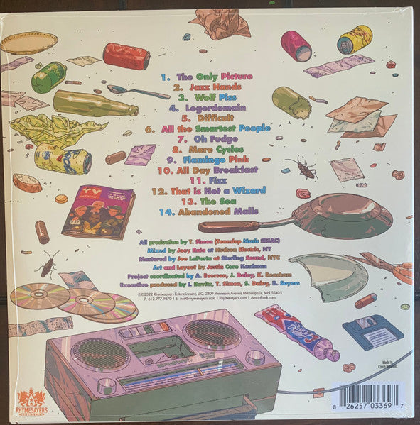 Aesop Rock X Blockhead – Garbology (Instrumental Version) 2x Yellow/Green/Black Color Vinyl LP Record