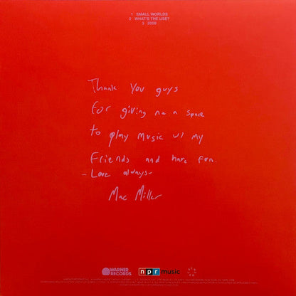 Mac Miller – NPR Music Tiny Desk Concert (Single Sided Etched Vinyl) LP Record