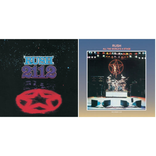 Rush - All The World's A Stage (180G) & 2112 (180G) - LP Vinyl Bundle