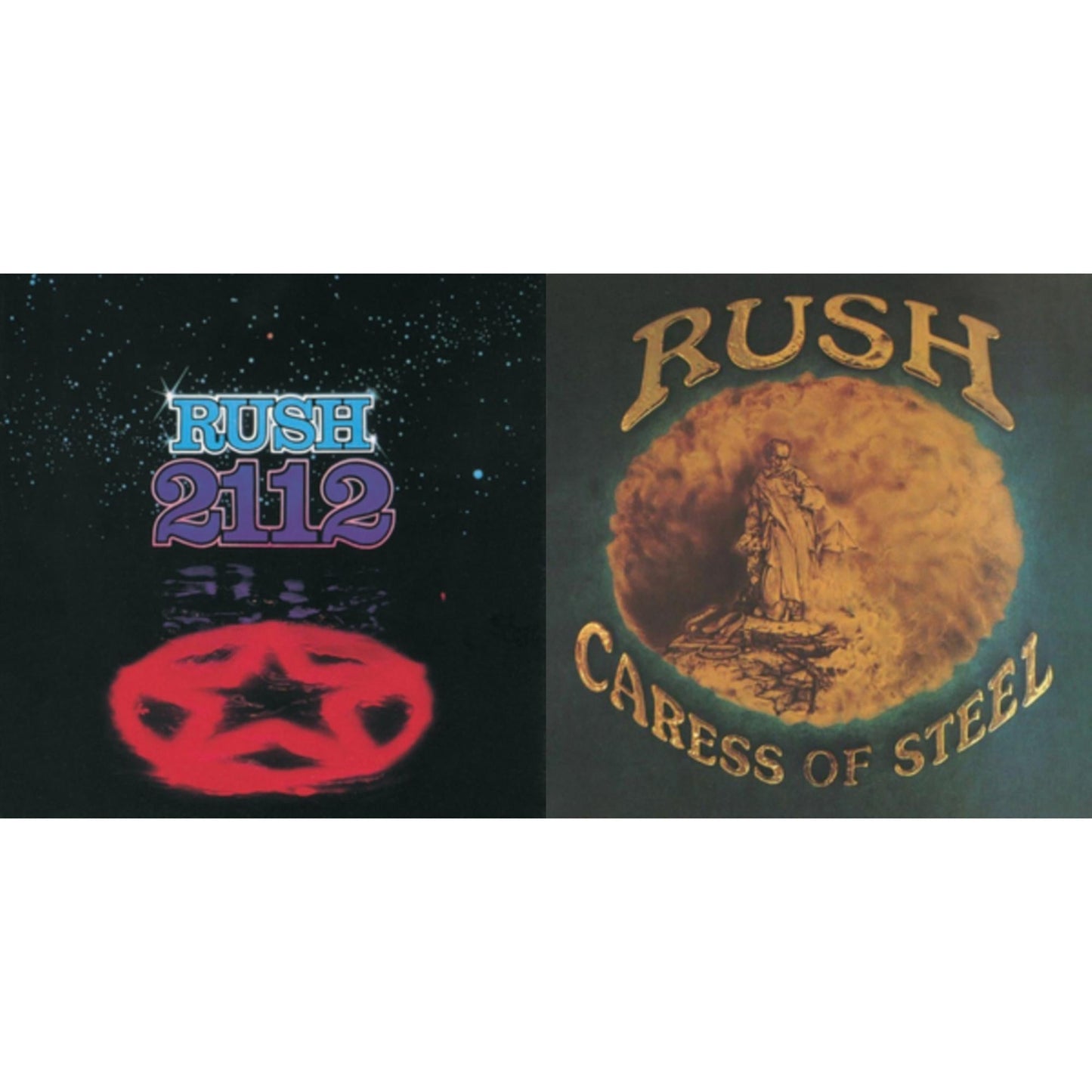 Rush - Caress Of Steel (180G/Dl Card) & 2112 (180G) - LP Vinyl Bundle