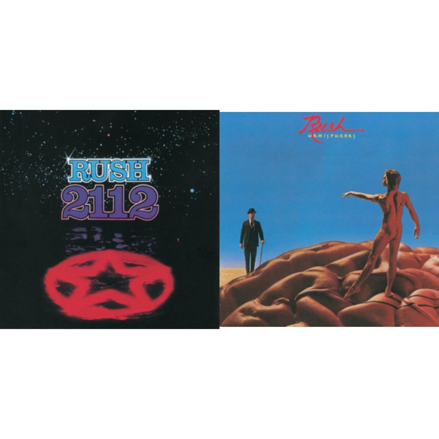 Rush - 2112 (180G) & Hemispheres (180G) - LP Vinyl Bundle