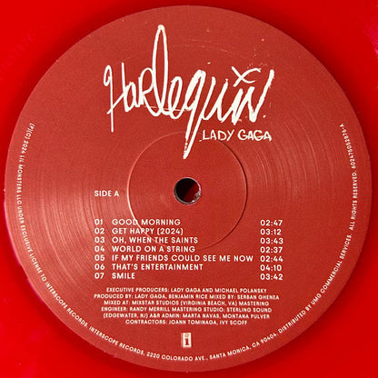 Lady Gaga - Harlequin (Red Color Vinyl) LP Record
