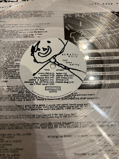 Scratch Acid ‎– Just Keep Eating [Remastered] (Clear Vinyl) LP Record