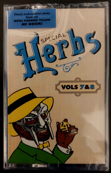 Metal Fingers (MF DOOM) - Special Herbs Vol 7 & 8 MC Cassette Tape