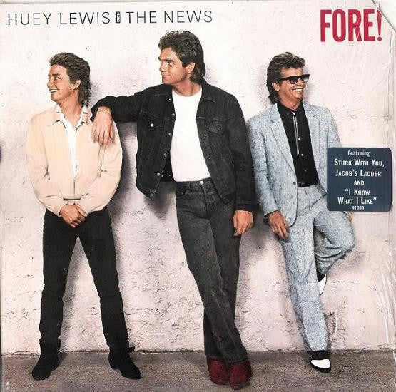 HUEY LEWIS & THE NEWS - Fore! [CUTOUT] Vinyl LP Record