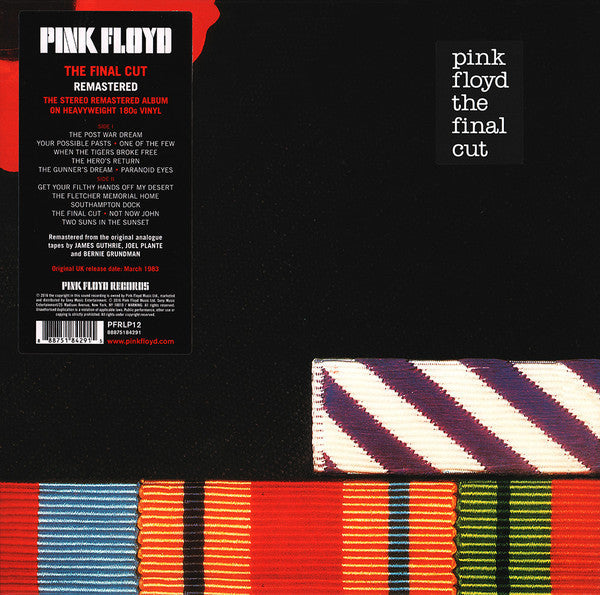 Pink Floyd – The Final Cut [180G] Vinyl LP Record