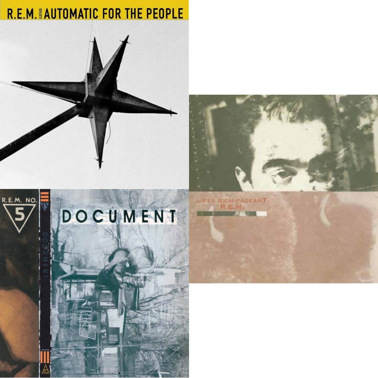 R.E.M. - Document & Lifes Rich Pageant & Automatic For The People (25Th Anniversary Deluxe Edition) - LP Vinyl Bundle