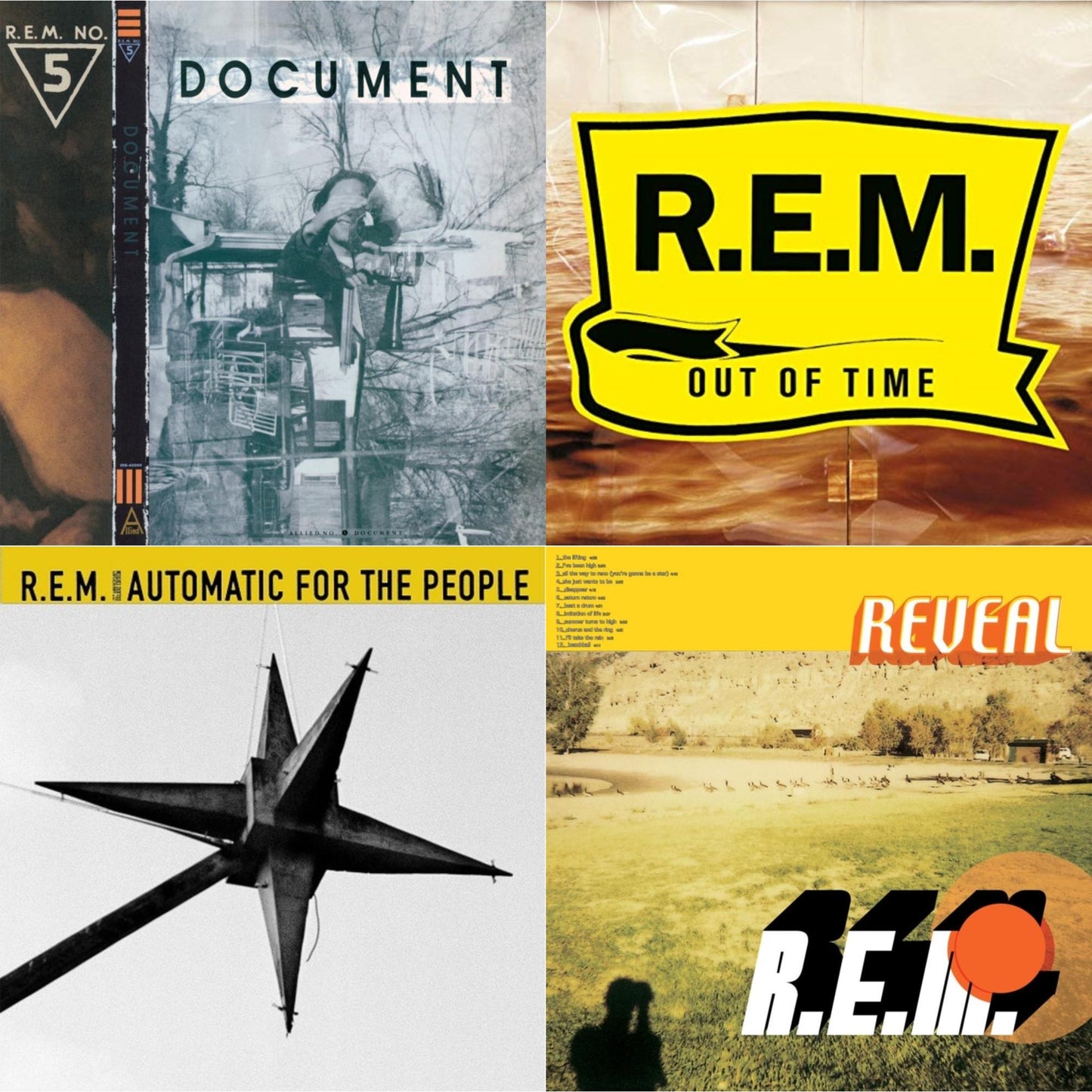 R.E.M. - Document & Out Of Time & Automatic For The People (25Th Anniversary Deluxe Edition) & Reveal - LP Vinyl Bundle
