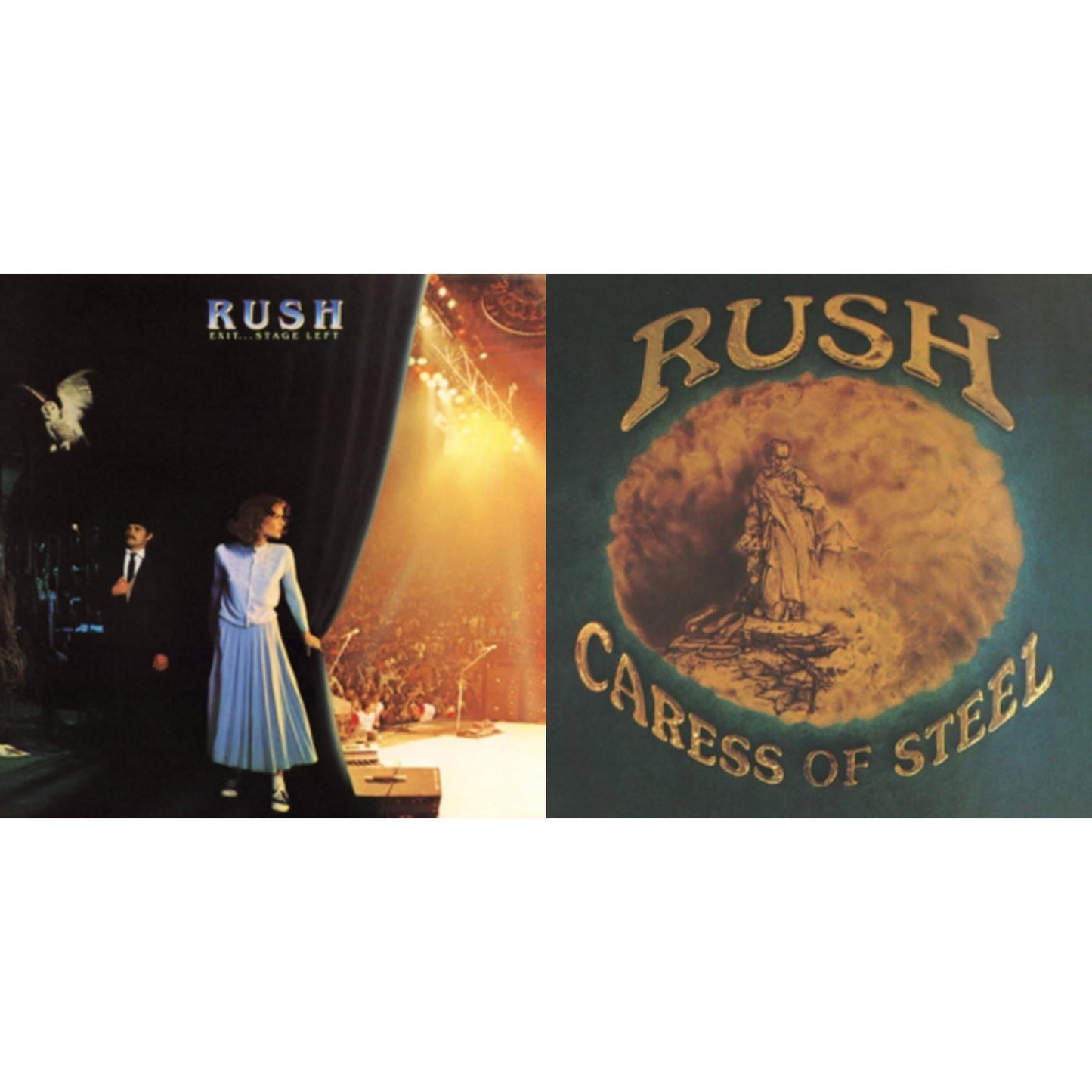 Rush - Caress Of Steel (180G/Dl Card) & Exit Stage Left (180G) - LP Vinyl Bundle