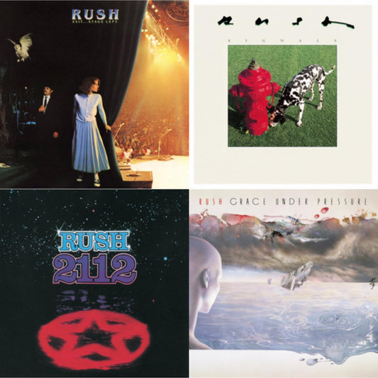 Rush - 2112 (180G) & Exit Stage Left (180G) & Signals (180G) & Grace Under Pressure (180G) - LP Vinyl Bundle