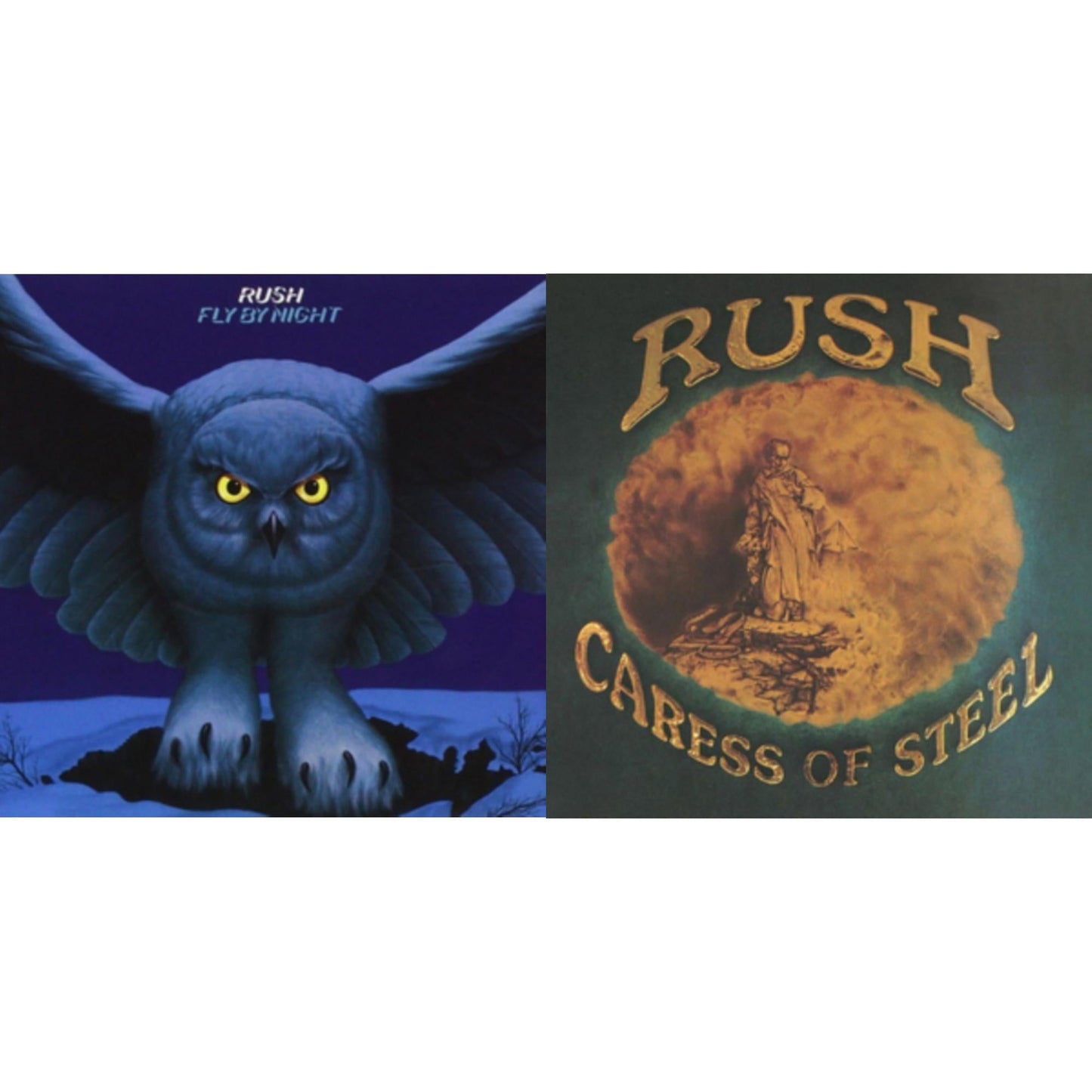 Rush - Fly By Night (180G) & Caress Of Steel (180G/Dl Card) - LP Vinyl Bundle