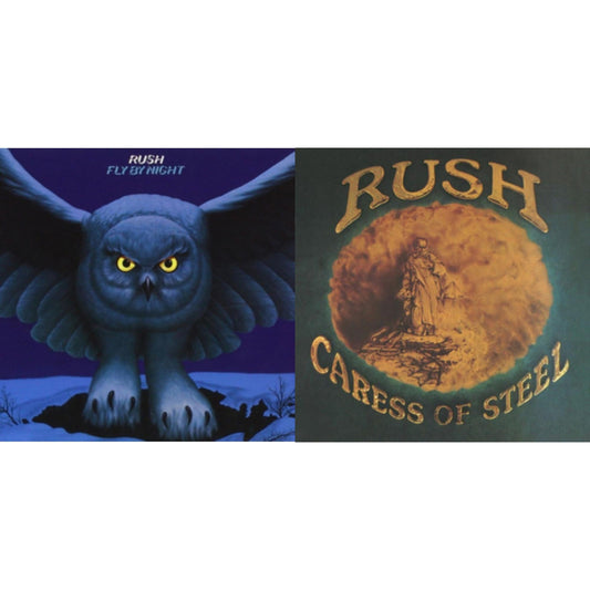 Rush - Fly By Night (180G) & Caress Of Steel (180G/Dl Card) - LP Vinyl Bundle