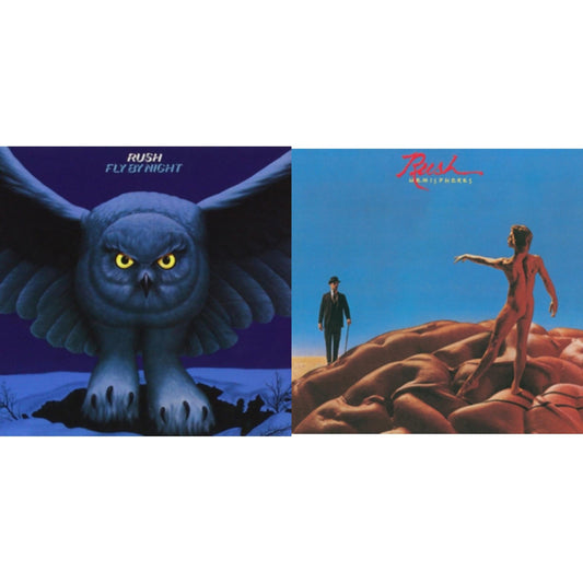 Rush - Fly By Night (180G) & Hemispheres (180G) - LP Vinyl Bundle